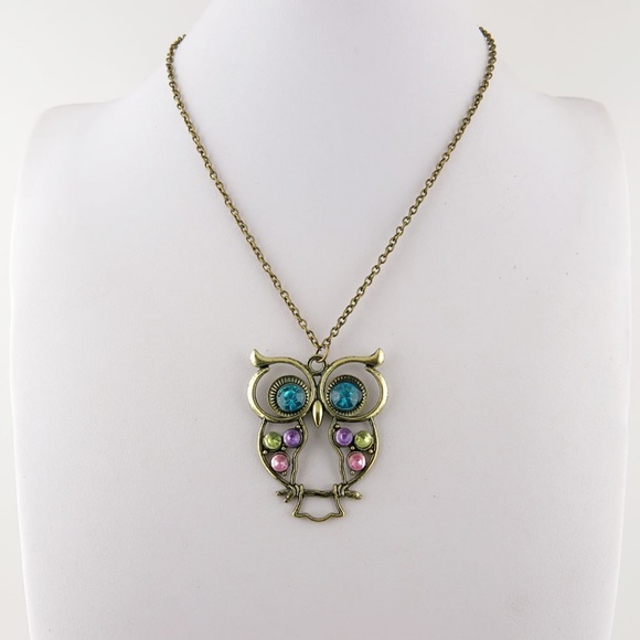 🔴 5/$15 Cute Owl Pendant Chain Necklace - Picture 4 of 7